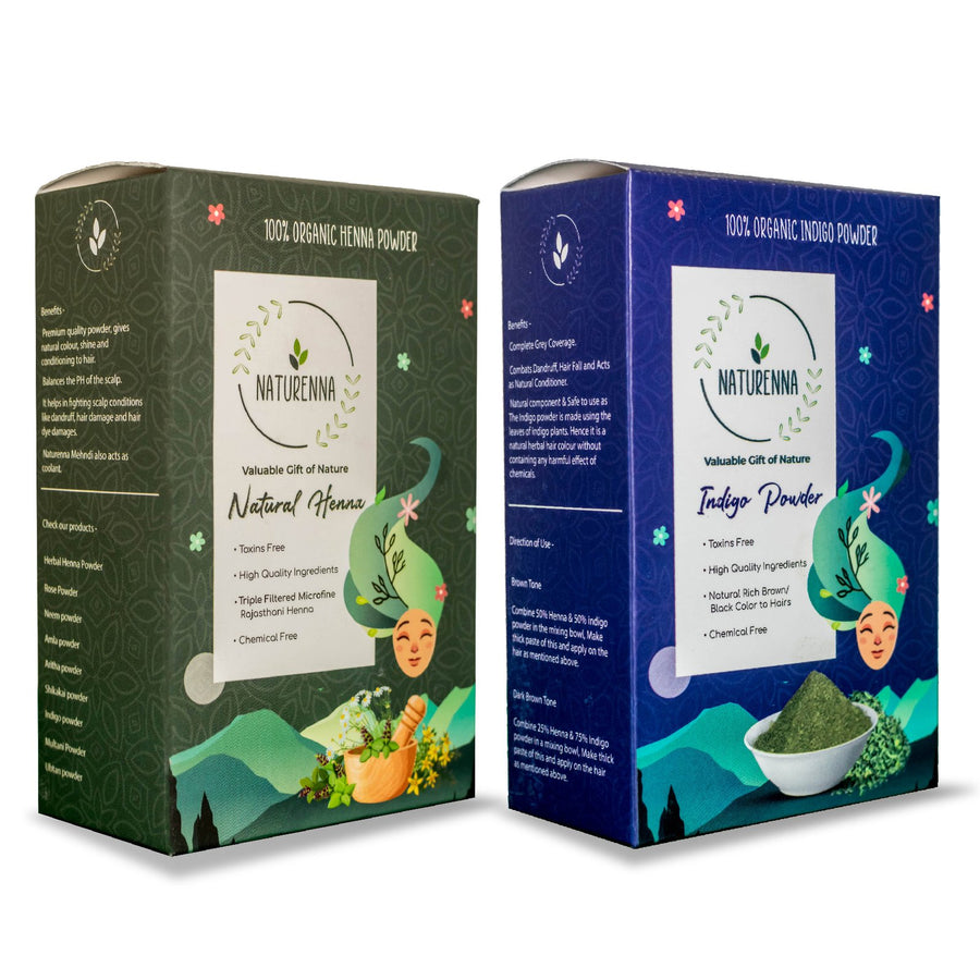 Naturenna Natural Henna + Indigo Combo — gallery image