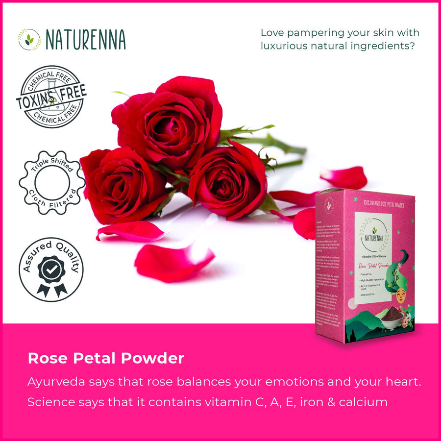 Naturenna Rose Petal Powder — description