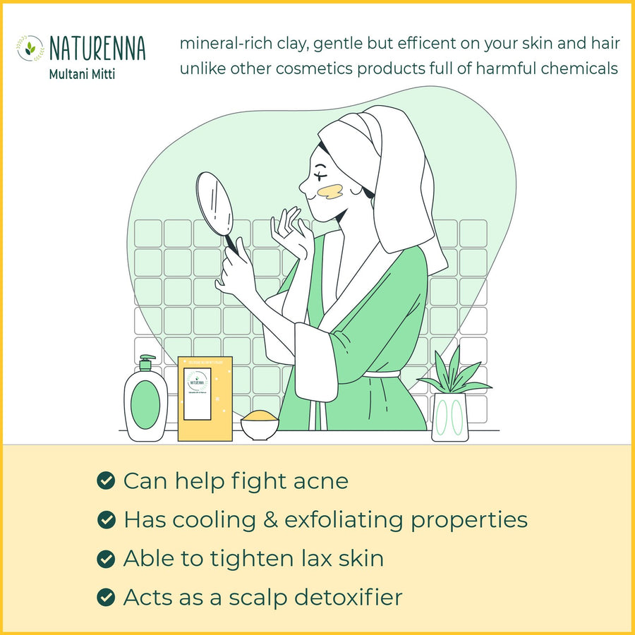 Naturenna Multani Mitti Powder — benefits