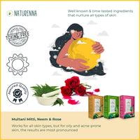 Naturenna Multani, Neem & Rose Combo — description