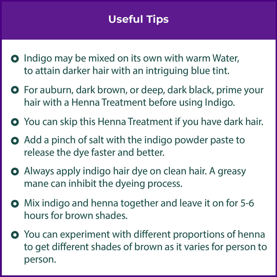 Naturenna Natural Indigo — tips