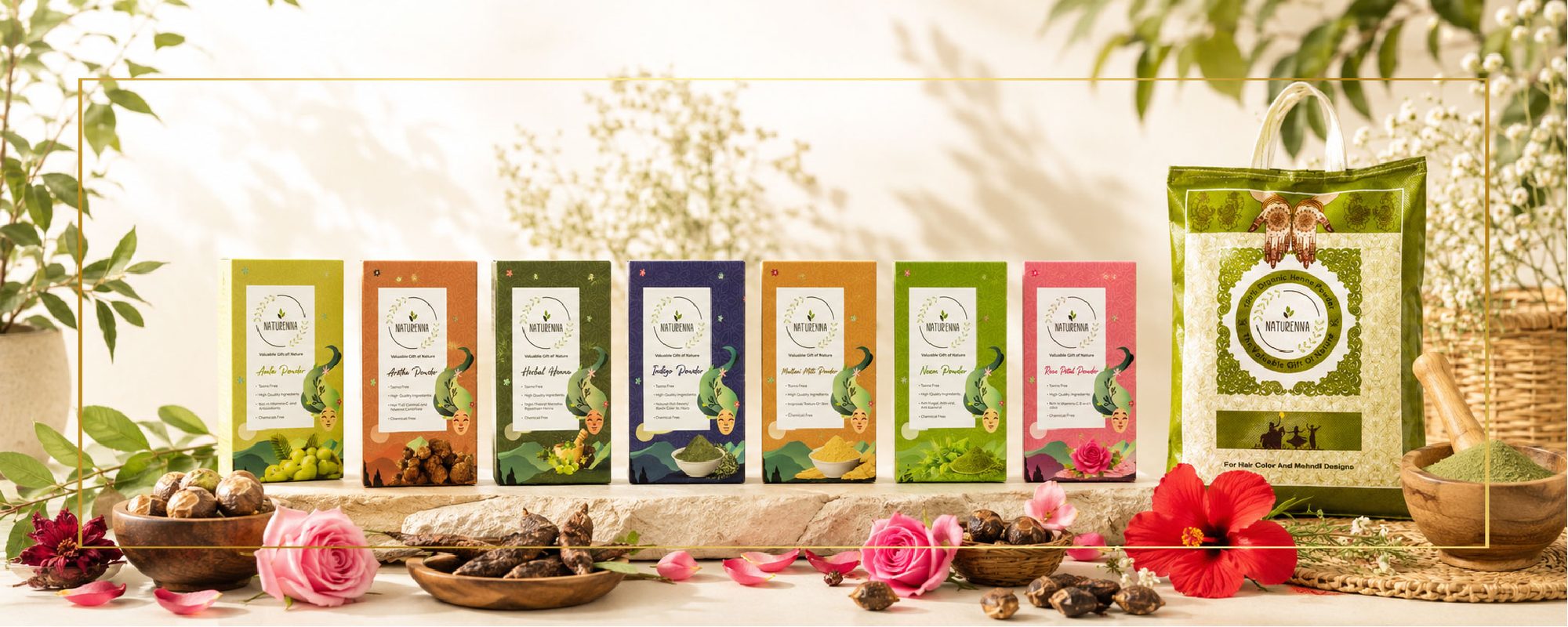 The full Naturenna herbal range